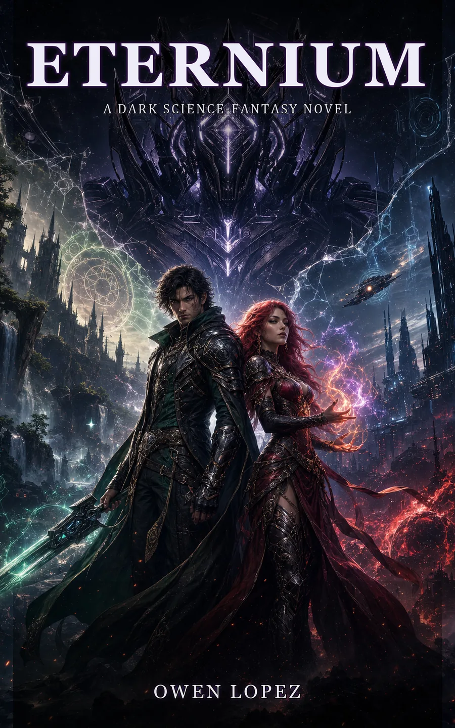 Eternium book cover by Owen Lopez