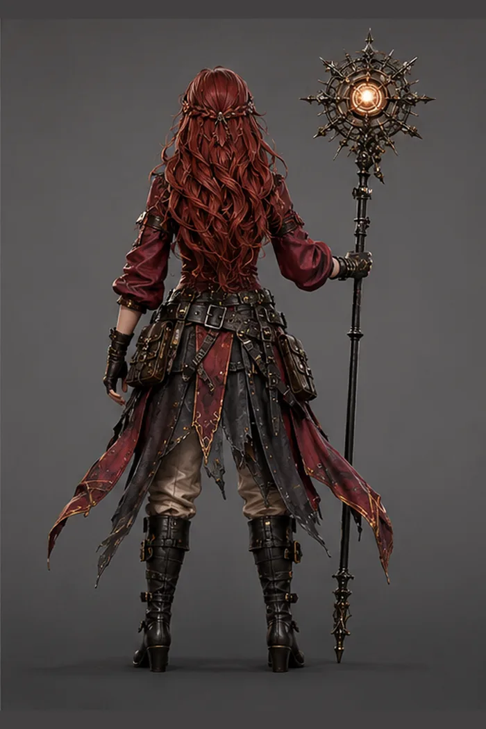 Luna back character view