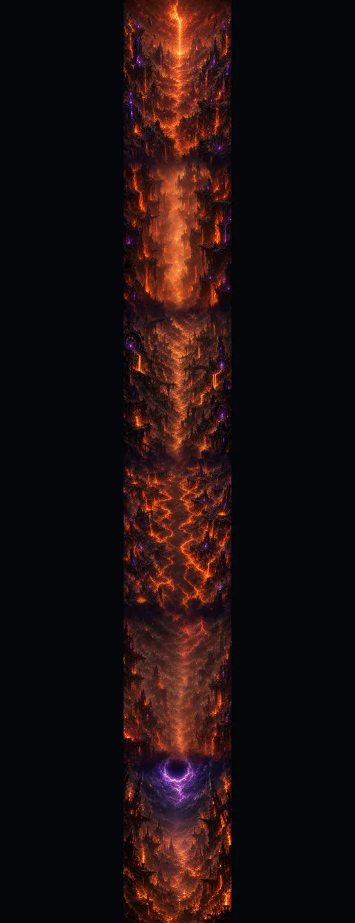 RocketRush Molten Abyss vertical world strip