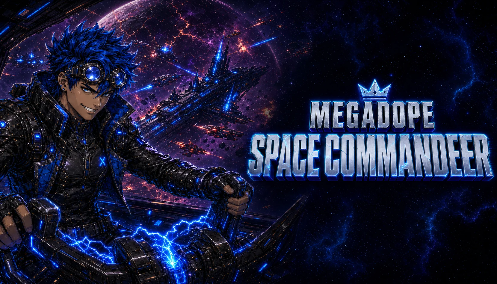 MegaDope Space Commander artwork featuring Zane and the Stormbringer